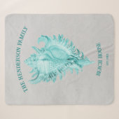 Couverture Sherpa Turquoise coque Sherpa Shell Conch (Devant (Horizontal))