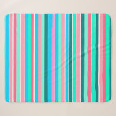Couverture Sherpa Turquoise et rose (Devant (Horizontal))