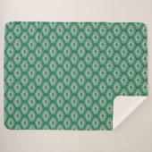 Couverture Sherpa Turquoise Flux et Reflux (Devant (Horizontal))