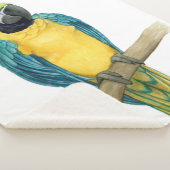 Couverture Sherpa Turquoise Macaw (3/4)