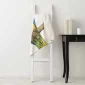 Couverture Sherpa Turquoise Macaw (En situation)