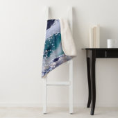 Couverture Sherpa *~* Turquoise Ocean Agate Pearl Holo PARTIES SCINT (En situation)