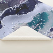 Couverture Sherpa *~* Turquoise Ocean Agate Pearl Holo PARTIES SCINT (3/4)