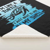 Couverture Sherpa Turtle Lover | Je Suis Comme Une Tortue (3/4)