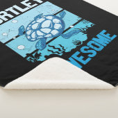 Couverture Sherpa Turtle Lover | Turtley Awesome (3/4)
