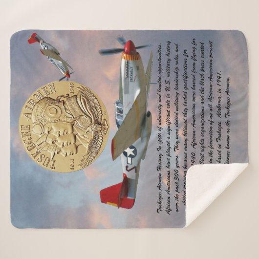 Couverture Sherpa Tuskegee Airmen COIN  (Devant (Horizontal))