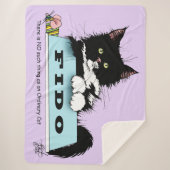 Couverture Sherpa Tuxedo Kitten Chien's Bowl (Devant)