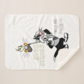 Couverture Sherpa TWEETY™ & SYLVESTER™ Golf - Nice Birdie (Devant (Horizontal))