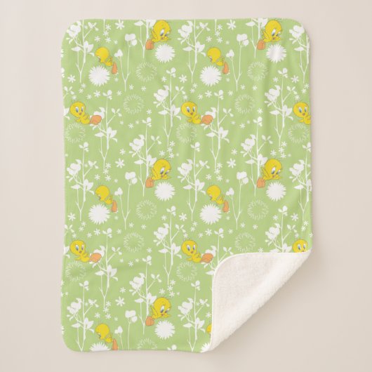 Couverture Sherpa TWEETY™ - Vibes au printemps (Devant)