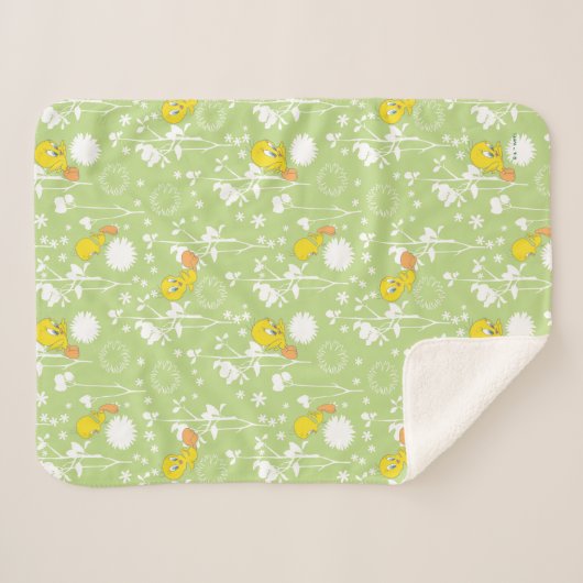 Couverture Sherpa TWEETY™ - Vibes au printemps (Devant (Horizontal))