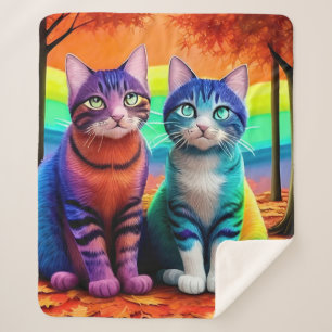 Couverture Sherpa Twins Of Cats Digital Artwork-56467