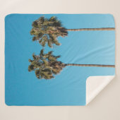 Couverture Sherpa Two green coconut trees (Devant (Horizontal))
