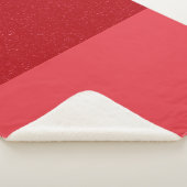 Couverture Sherpa Two-Tone Tomato Red Sherpa Blanket – Customizable (3/4)