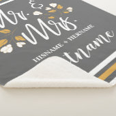 Couverture Sherpa Typographie de script Personnalisé M. Mme Mariage (3/4)