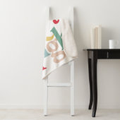 Couverture Sherpa Typographie moderne Joyeux et lumineux (En situation)