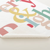 Couverture Sherpa Typographie moderne Joyeux et lumineux (3/4)