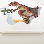 Couverture Sherpa Tyrannosaurus Rex Cuisine Nourriture Au-Dessus D'U (3/4)