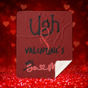 Couverture Sherpa Ugh Valentine - Était à moi sur le rouge profond