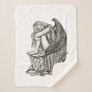 Couverture Sherpa Un ange endormi sur la pierre