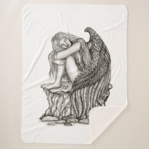 Couverture Sherpa Un ange endormi sur la pierre