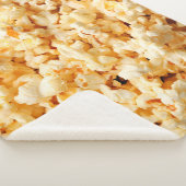 Couverture Sherpa Un bon popcorn sur tout l'arrière - plan. Nourritu (3/4)