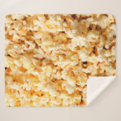 Couverture Sherpa Un bon popcorn sur tout l'arrière - plan. Nourritu (Devant (Horizontal))