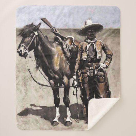 Couverture Sherpa Un Buccaro mexicain au Texas par Frederic Remingto (Devant)