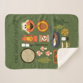 Couverture Sherpa Un Camper Heureux (Devant (Horizontal))