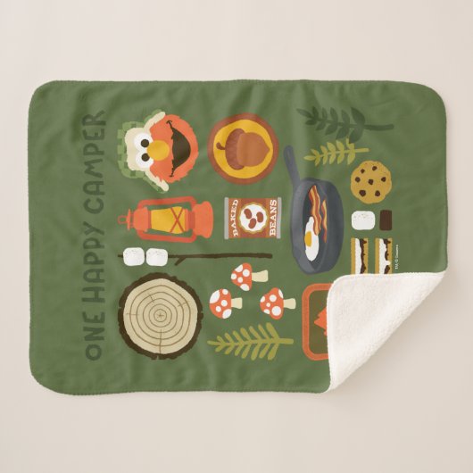 Couverture Sherpa Un Camper Heureux (Devant (Horizontal))