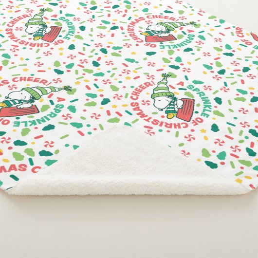 Couverture Sherpa Un clin d'oeil à Noël Motif (3/4)