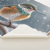 Couverture Sherpa Un colibri dans la première neige de l'hiver (3/4)