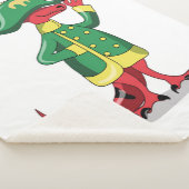 Couverture Sherpa Un Dessin Tyrannosaur Rex Habillé Comme Napoléon. (3/4)