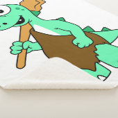 Couverture Sherpa Un Dessin Tyrannosaurus Rex Caveman. (3/4)