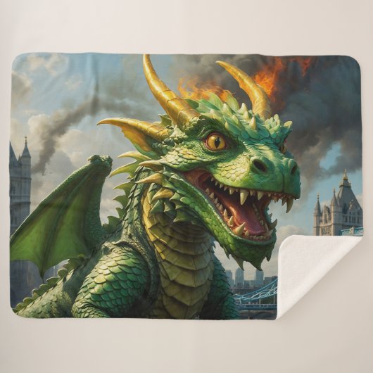 Couverture Sherpa Un dragon gallois rouge terrorisait Londres (Devant (Horizontal))