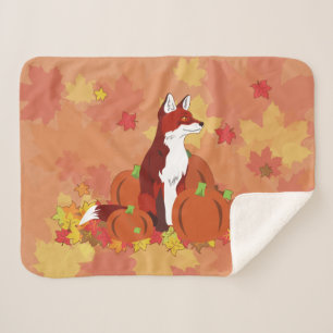 Couverture Sherpa Un Fox dans le patch Citrouille