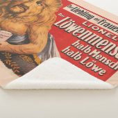 Couverture Sherpa Un Homme Avec Tête Lion Lecture Shakespeare, 1913. (3/4)