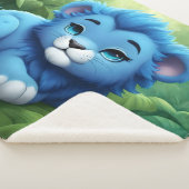 Couverture Sherpa Un Lion Bleu dans la jungle (3/4)