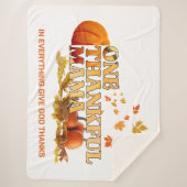 Couverture Sherpa UN MERCI MAMA MOM élégant Thanksgiving (Devant)