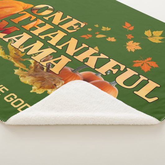 Couverture Sherpa UN MERCI MAMA MOM élégant Thanksgiving (3/4)