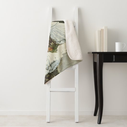 Couverture Sherpa Un moulin à vent à Zaandam Claude Monet (En situation)