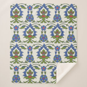 Couverture Sherpa Un ornement traditionnel arabe sans couture. Turc,