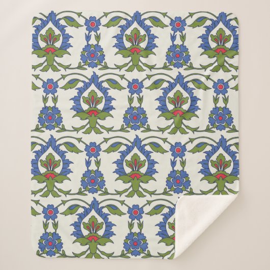 Couverture Sherpa Un ornement traditionnel arabe sans couture. Turc, (Devant)