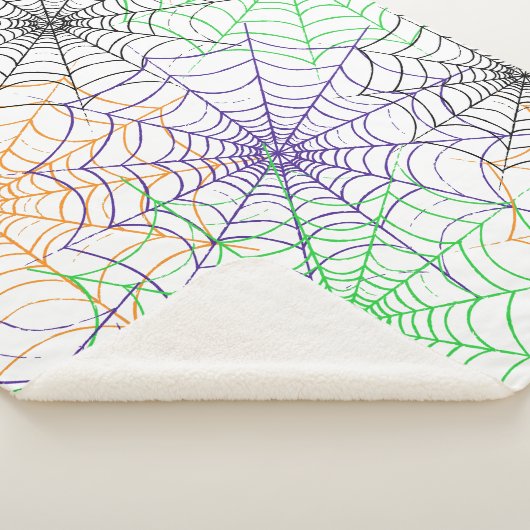 Couverture Sherpa Un simple Motif Web d'Halloween Spider (3/4)