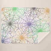 Couverture Sherpa Un simple Motif Web d'Halloween Spider (Devant (Horizontal))