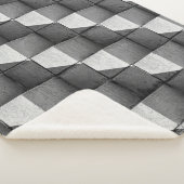 Couverture Sherpa Un visage de la sculpture "Four Side Pyramid" dans (3/4)
