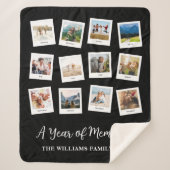 Couverture Sherpa Une année de souvenirs Famille Collage mensuel de  (Devant)