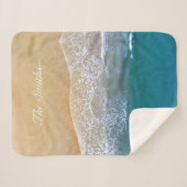 Couverture Sherpa Une avec la plage (Devant (Horizontal))