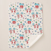 Couverture Sherpa Une chose deux Motif de fête (Devant)