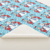 Couverture Sherpa Une chose deux Motif de neige (3/4)