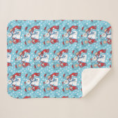 Couverture Sherpa Une chose deux Motif de neige (Devant (Horizontal))